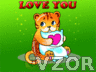 Zamilovaný tygřík, Láska - Animace na mobil - Ikonka